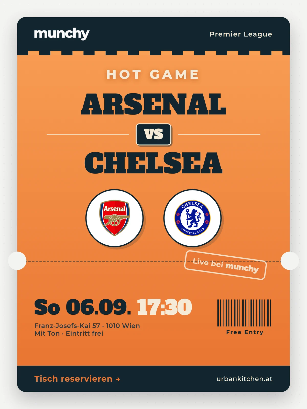 Eventposter Arsenal &ndash; Chelsea
