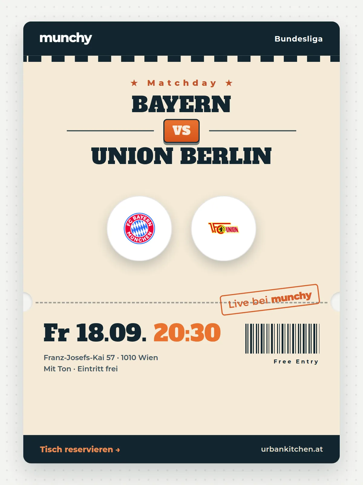 Eventposter Bayern &ndash; Union Berlin