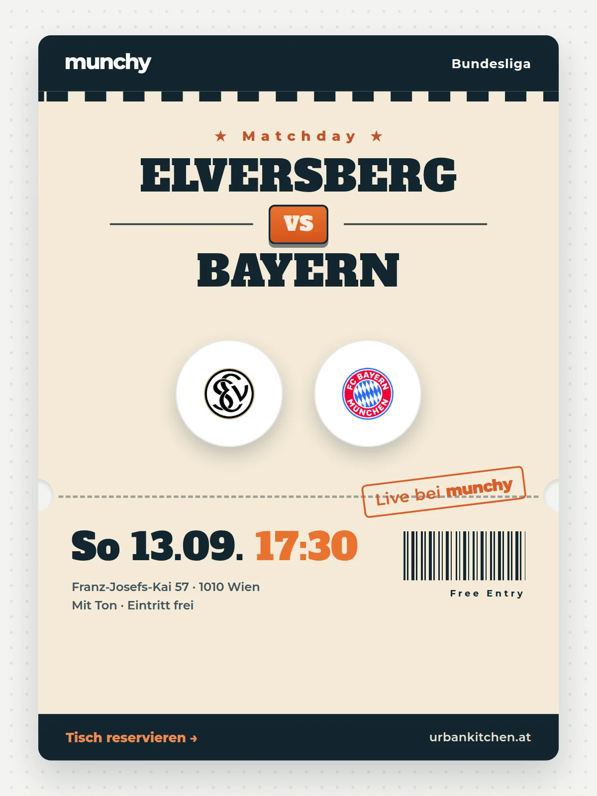 Eventposter Elversberg &ndash; Bayern