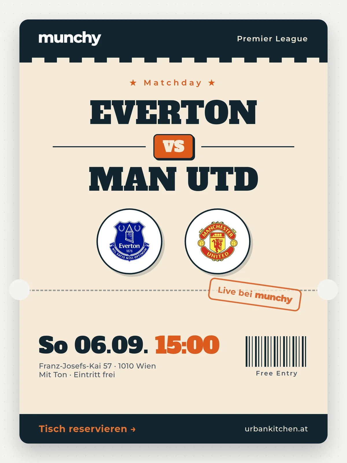 Eventposter Everton &ndash; Man Utd