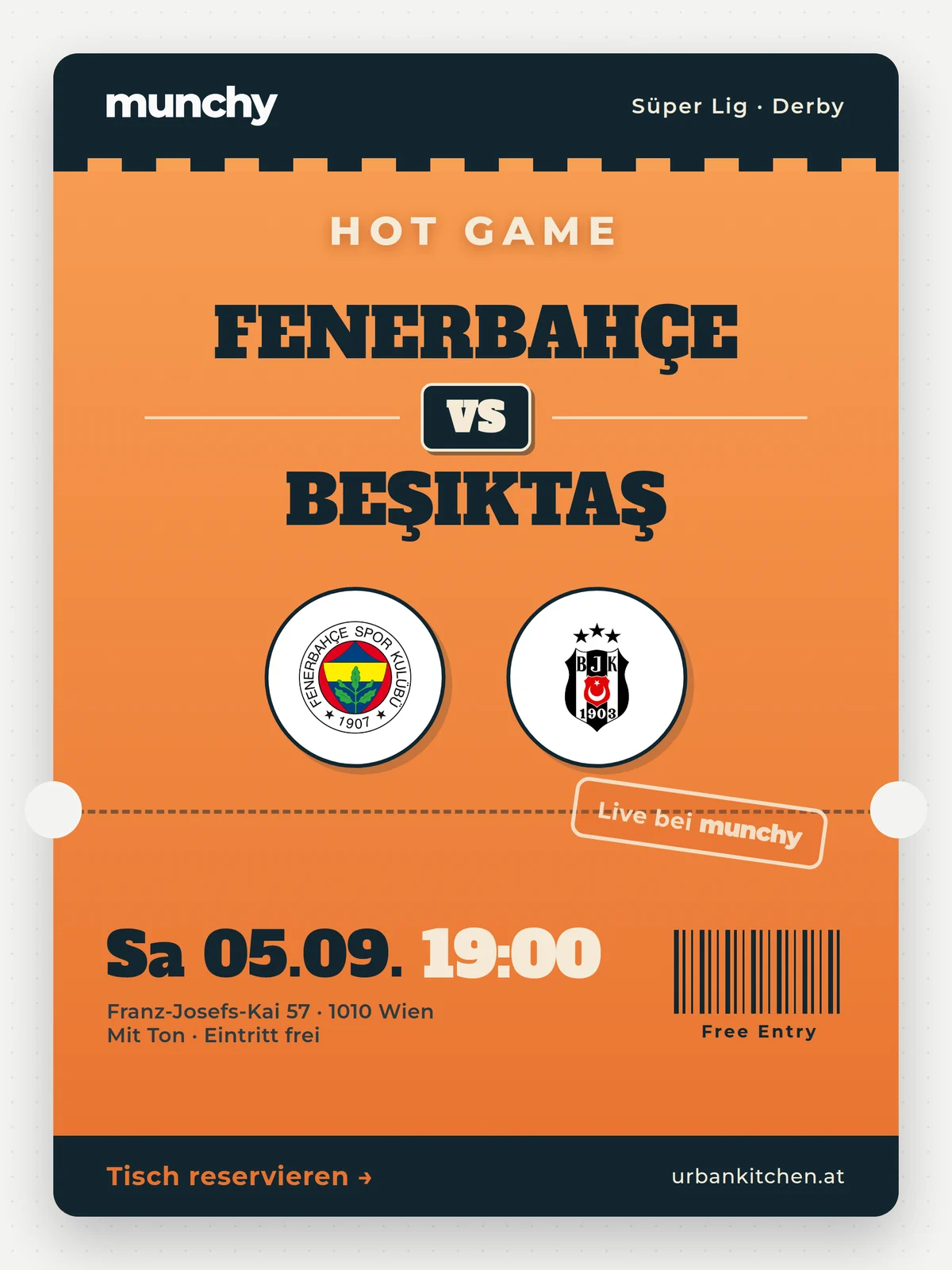 Eventposter Fenerbah&ccedil;e &ndash; Beşiktaş