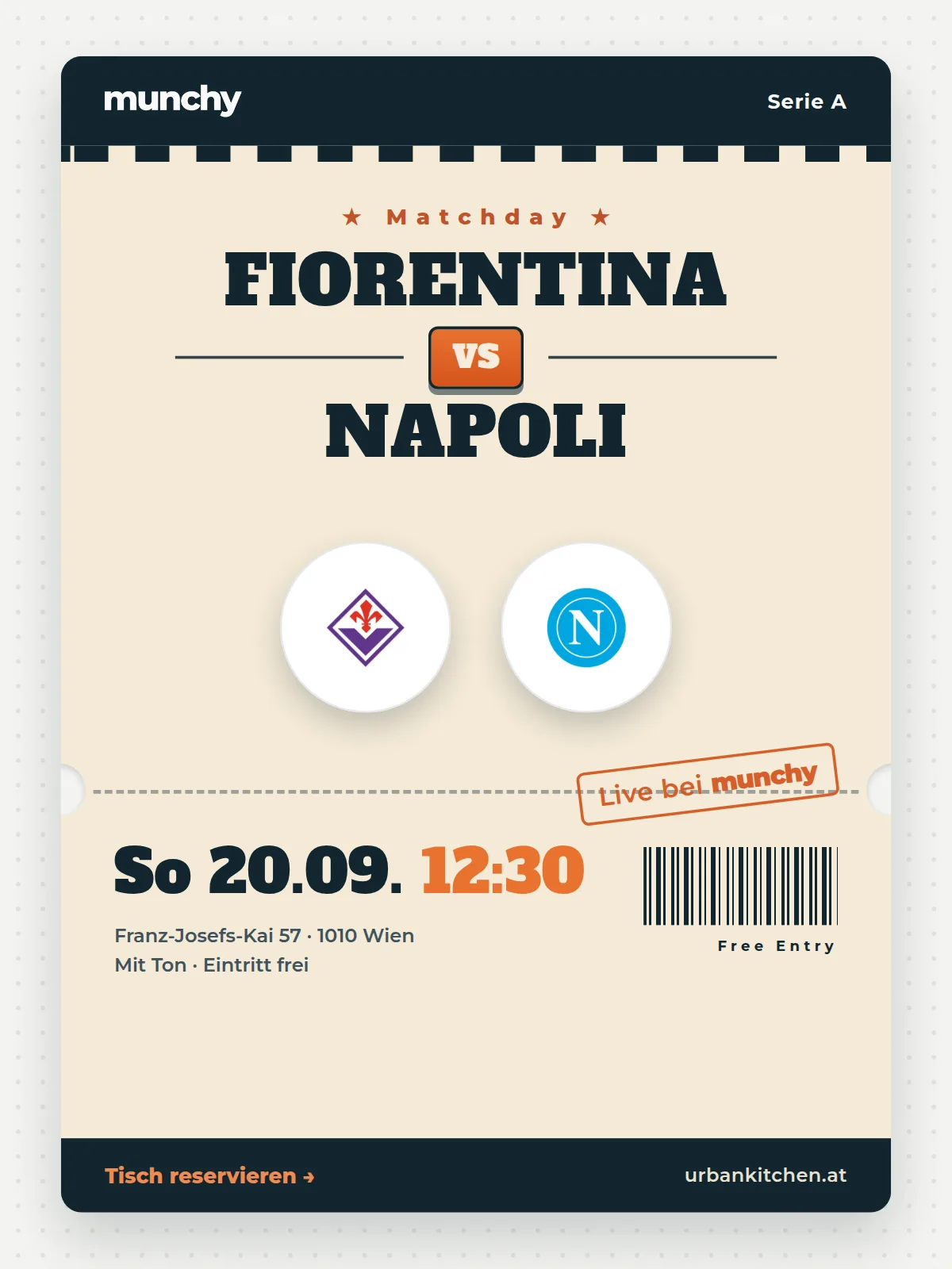 Eventposter Fiorentina &ndash; Napoli