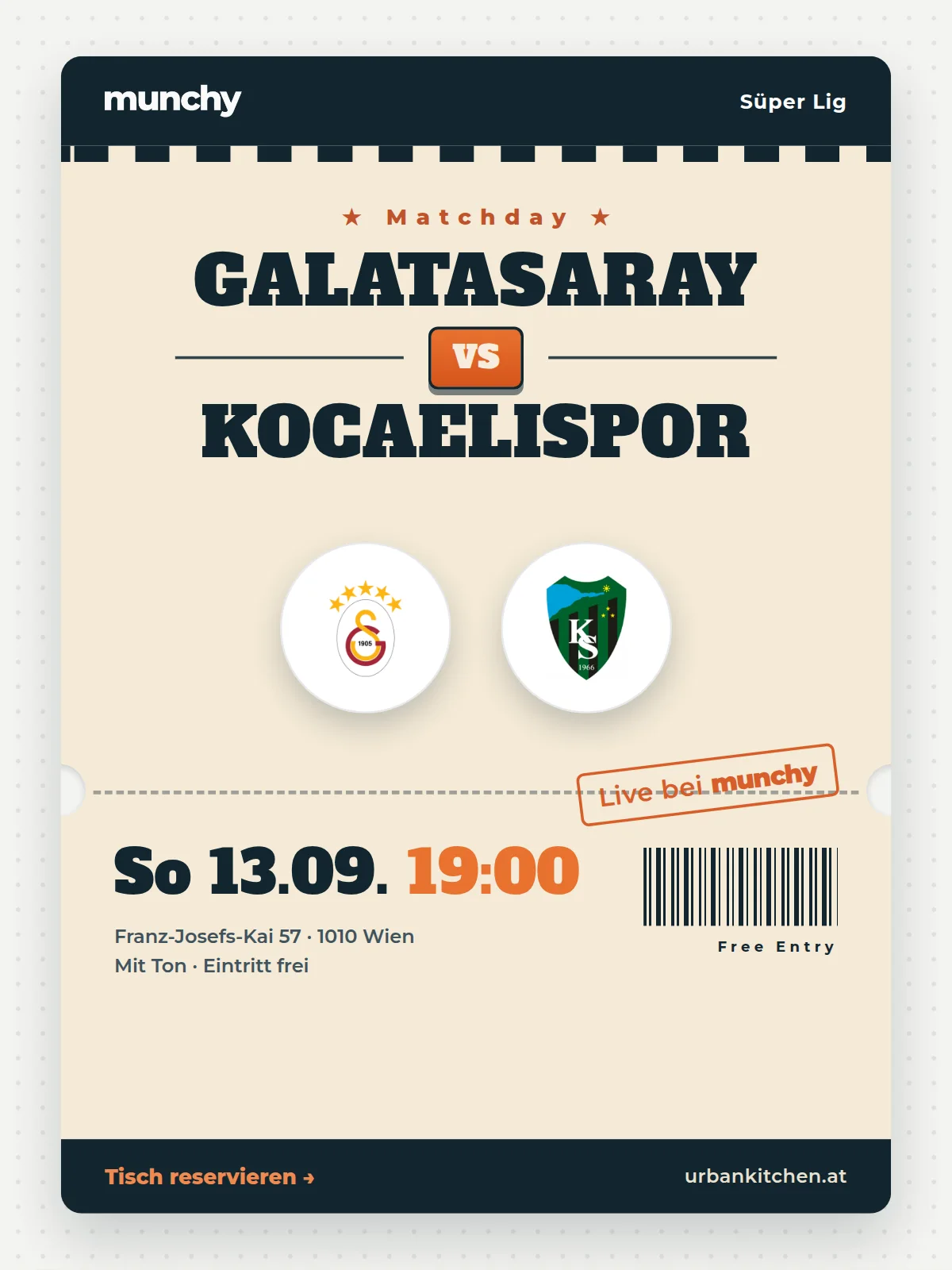 Eventposter Galatasaray &ndash; Kocaelispor