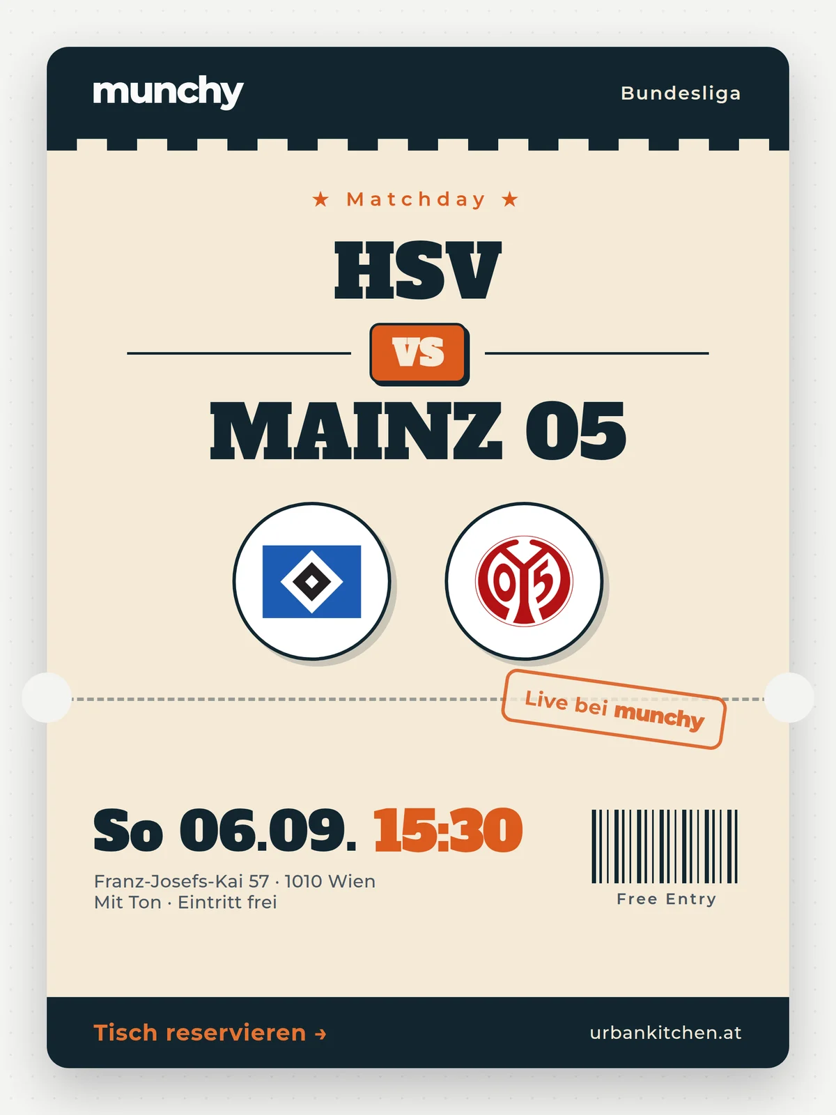 Eventposter HSV &ndash; Mainz 05