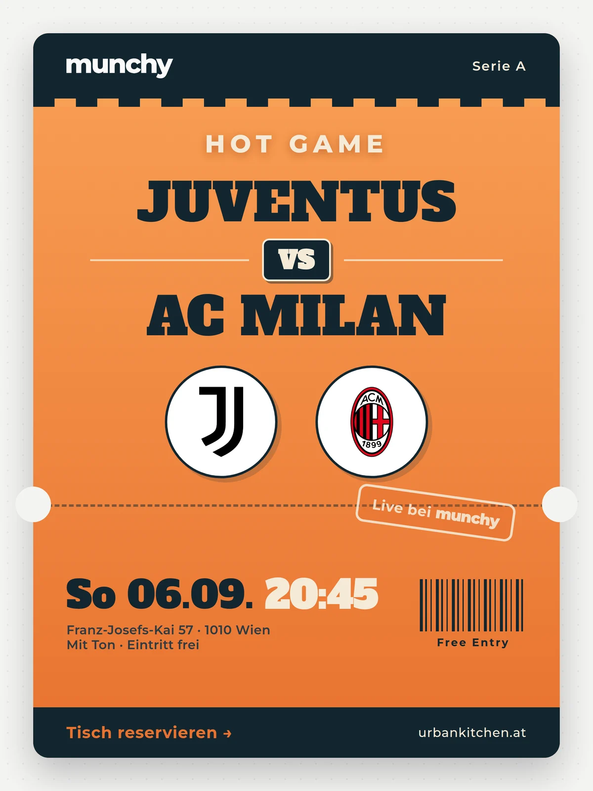 Eventposter Juventus &ndash; AC Milan