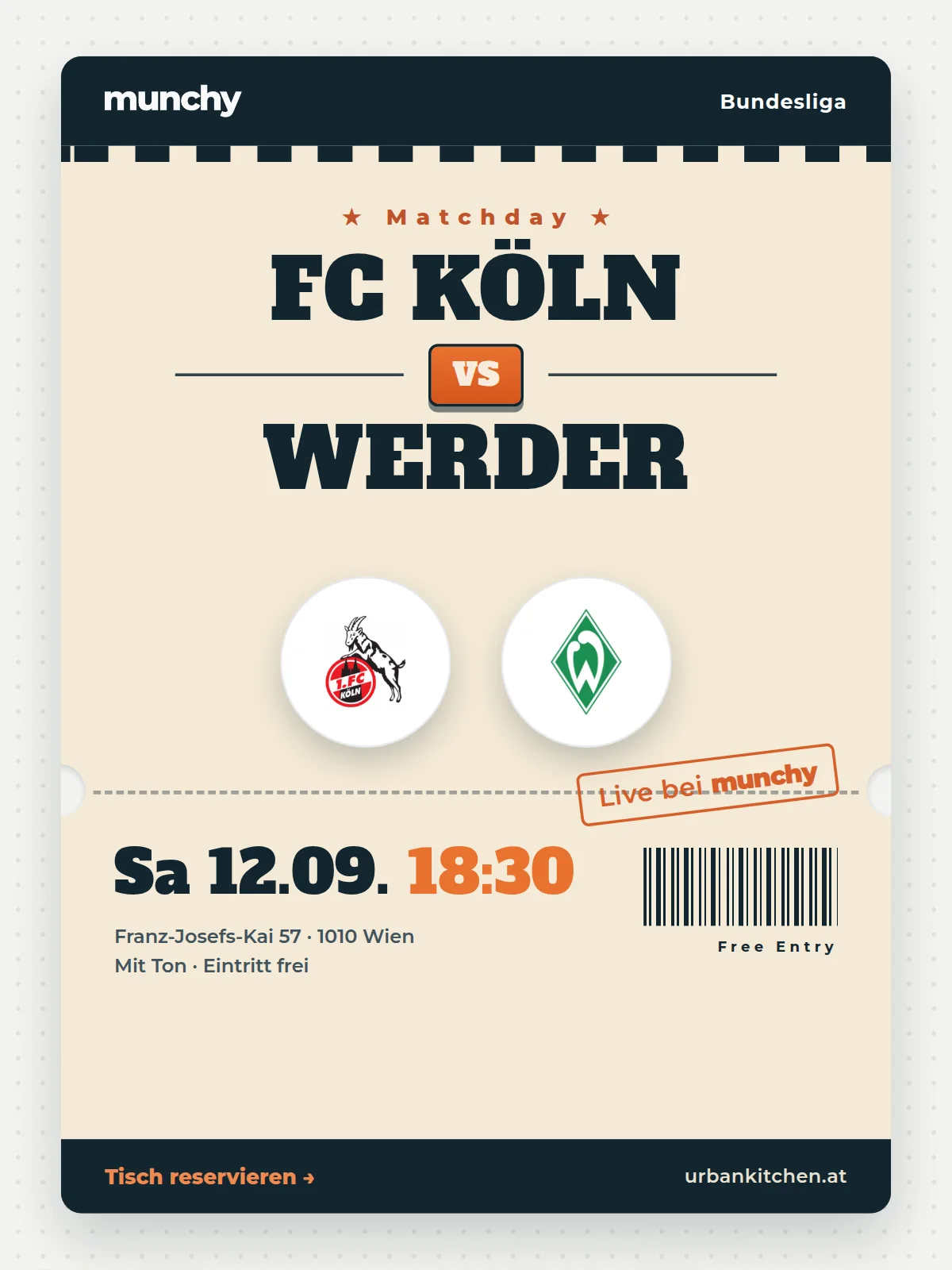 Eventposter FC K&ouml;ln &ndash; Werder