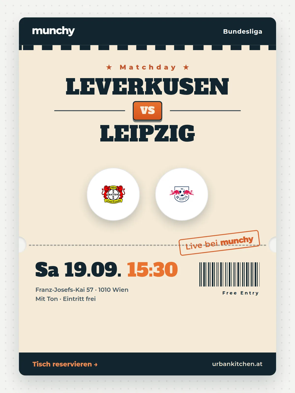 Eventposter Leverkusen &ndash; Leipzig