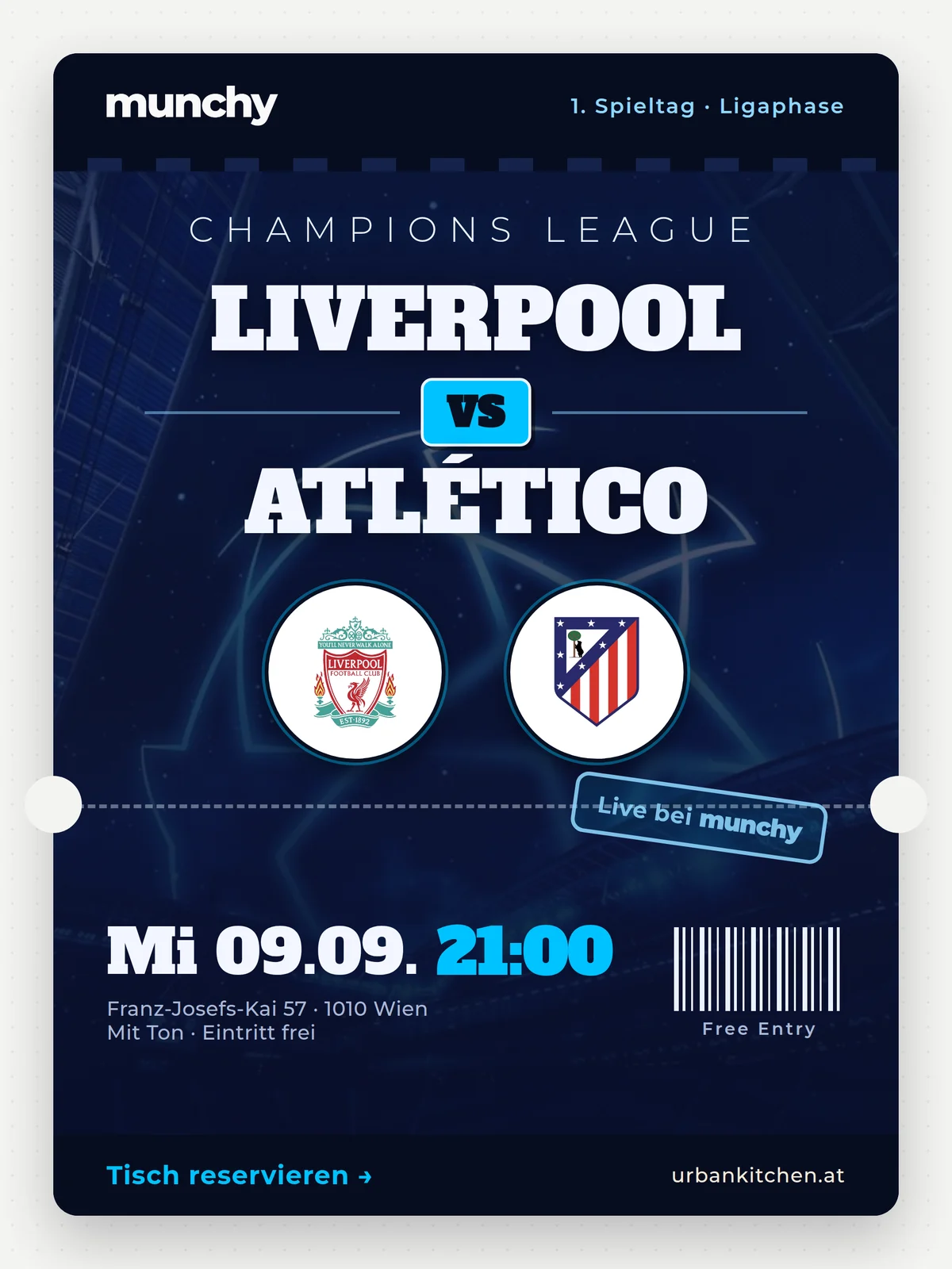 Eventposter Liverpool &ndash; Atl&eacute;tico