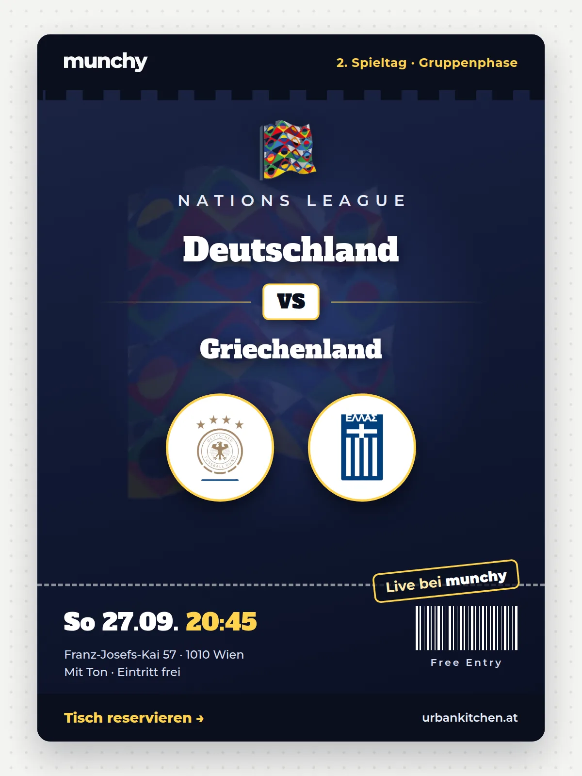 Event poster Germany – Greece