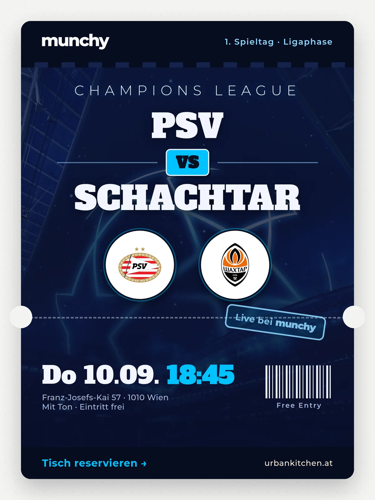 Eventposter PSV &ndash; Schachtar Donezk