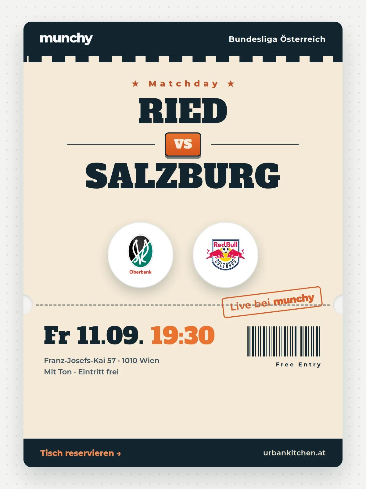 Eventposter Ried &ndash; Salzburg