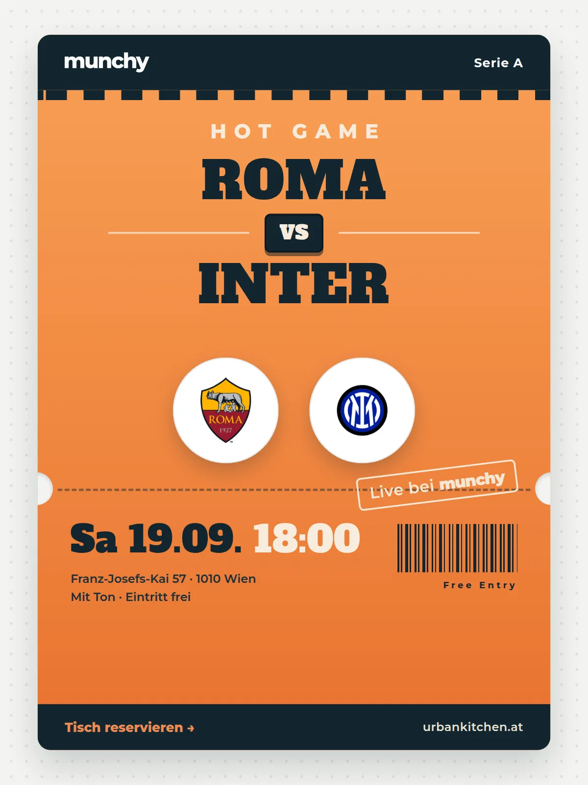 Eventposter Roma &ndash; Inter