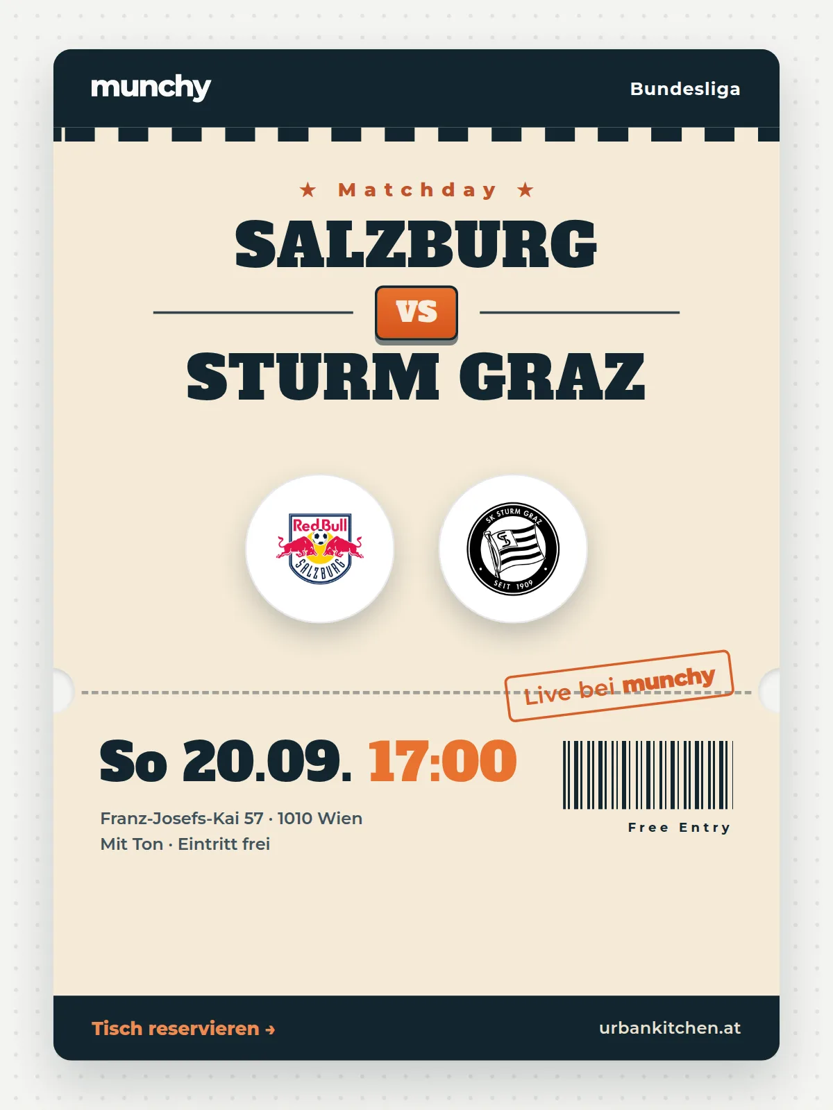 Eventposter Salzburg &ndash; Sturm Graz