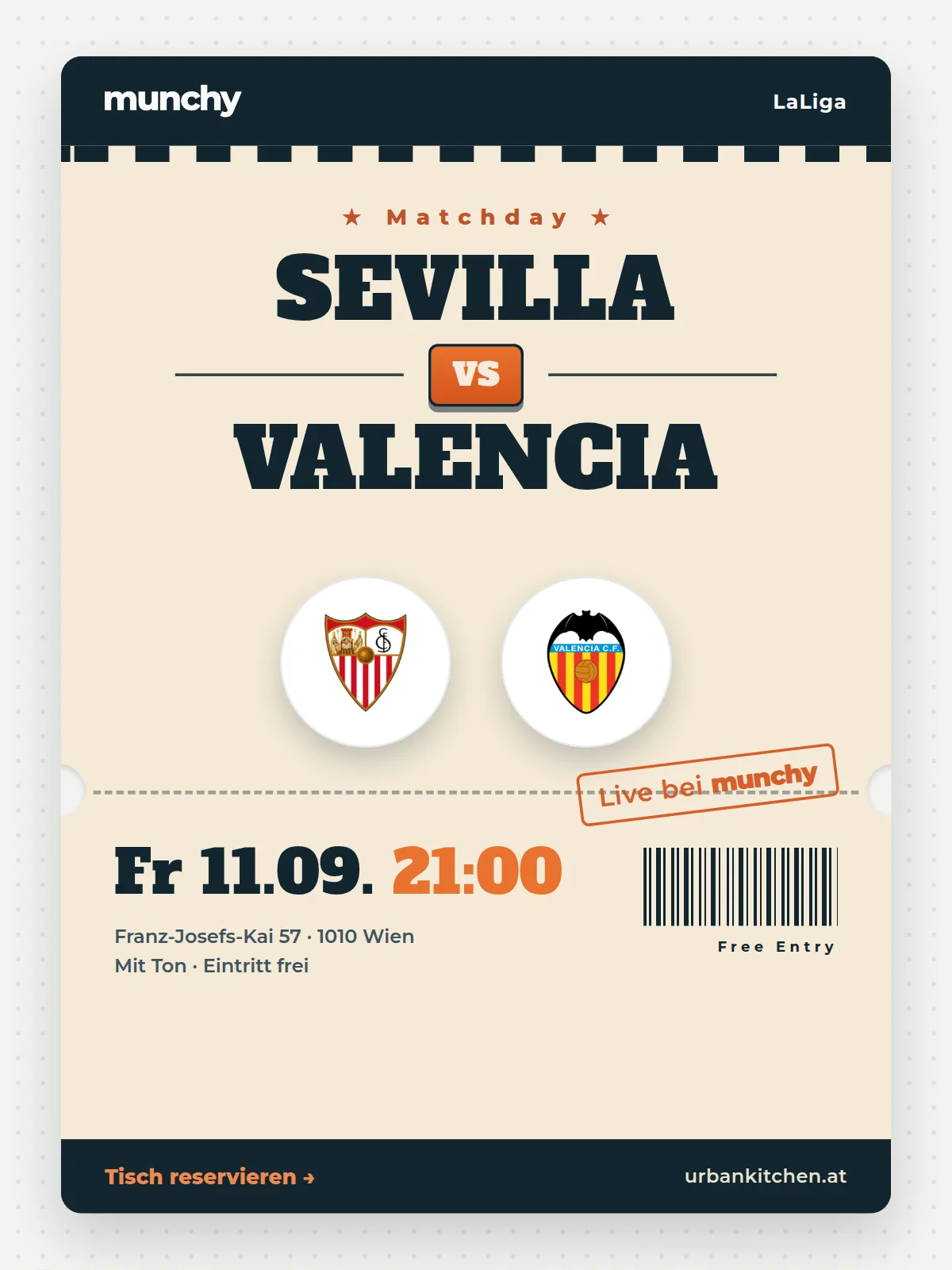 Eventposter Sevilla &ndash; Valencia