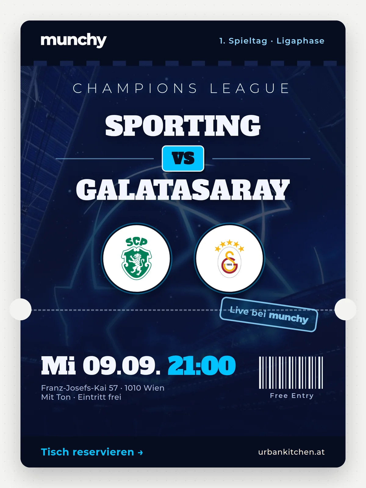 Eventposter Sporting &ndash; Galatasaray