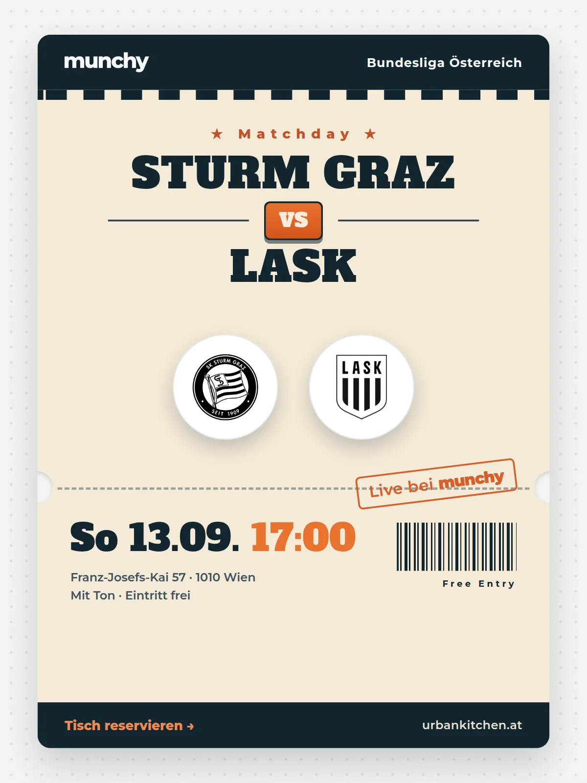Eventposter Sturm Graz &ndash; LASK