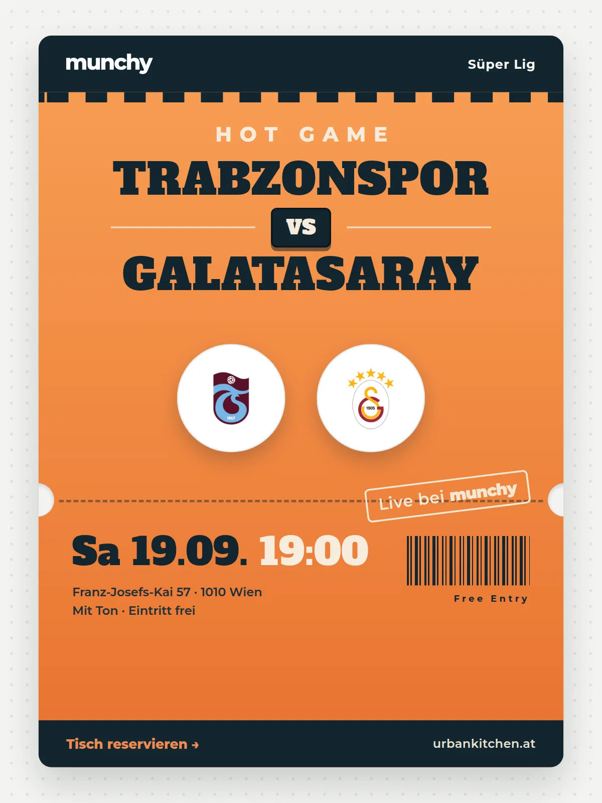 Eventposter Trabzonspor &ndash; Galatasaray
