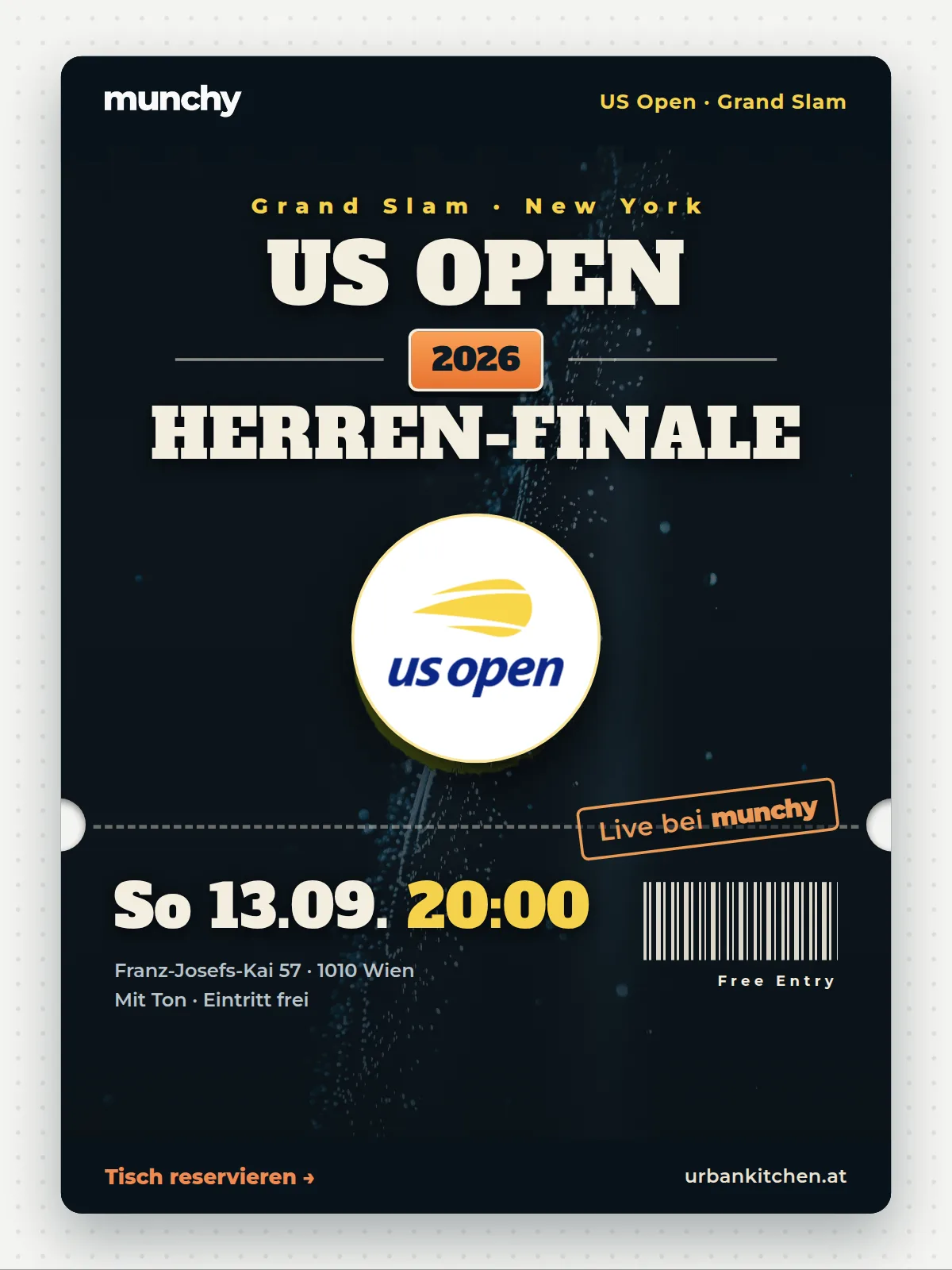 Eventposter US Open Herren-Finale