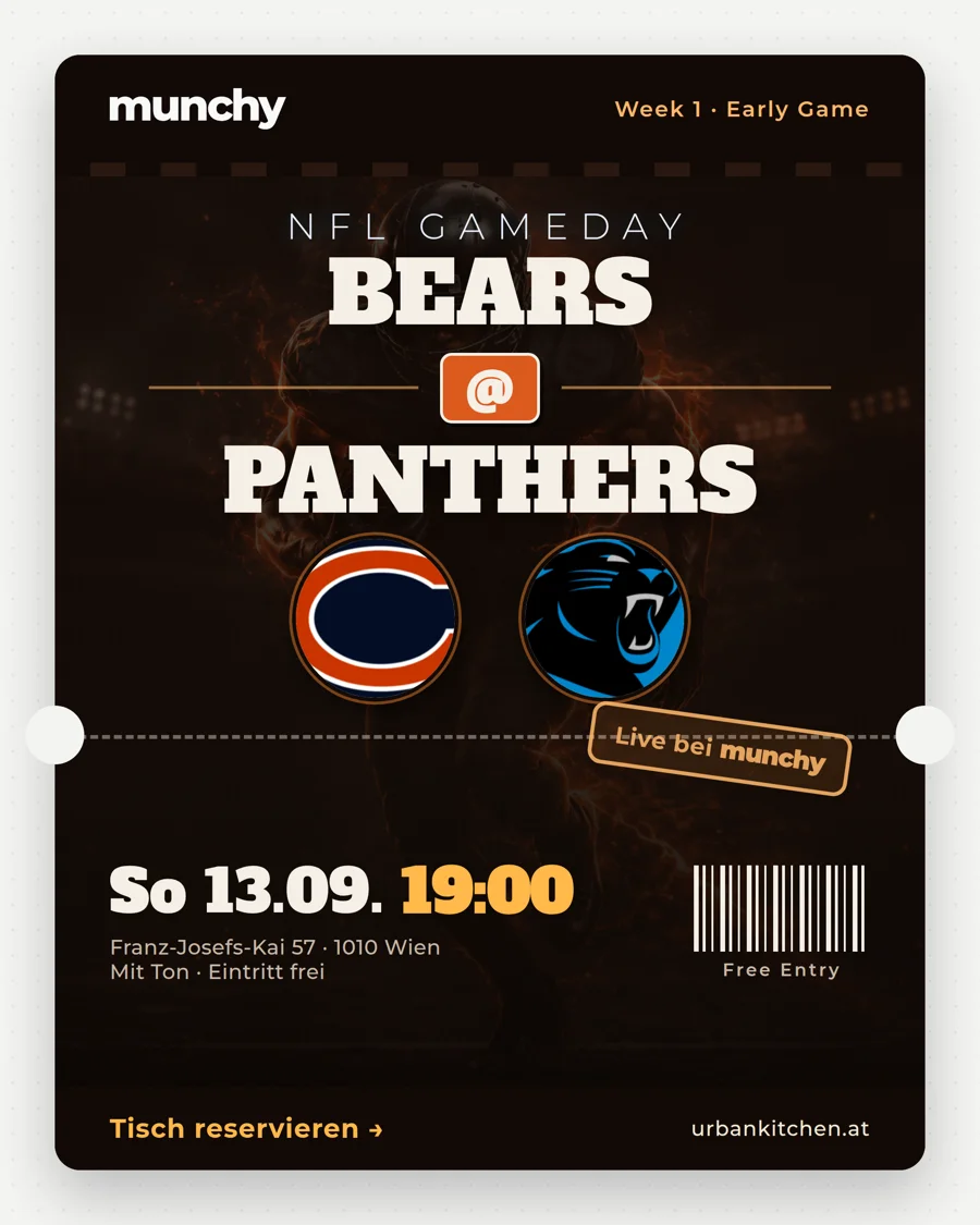 Bears @ Panthers – NFL live im Munchy