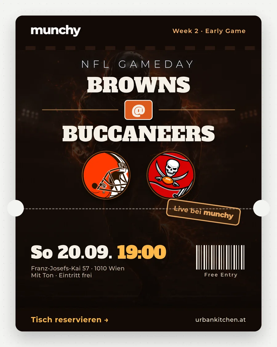 Browns @ Buccaneers – NFL live im Munchy