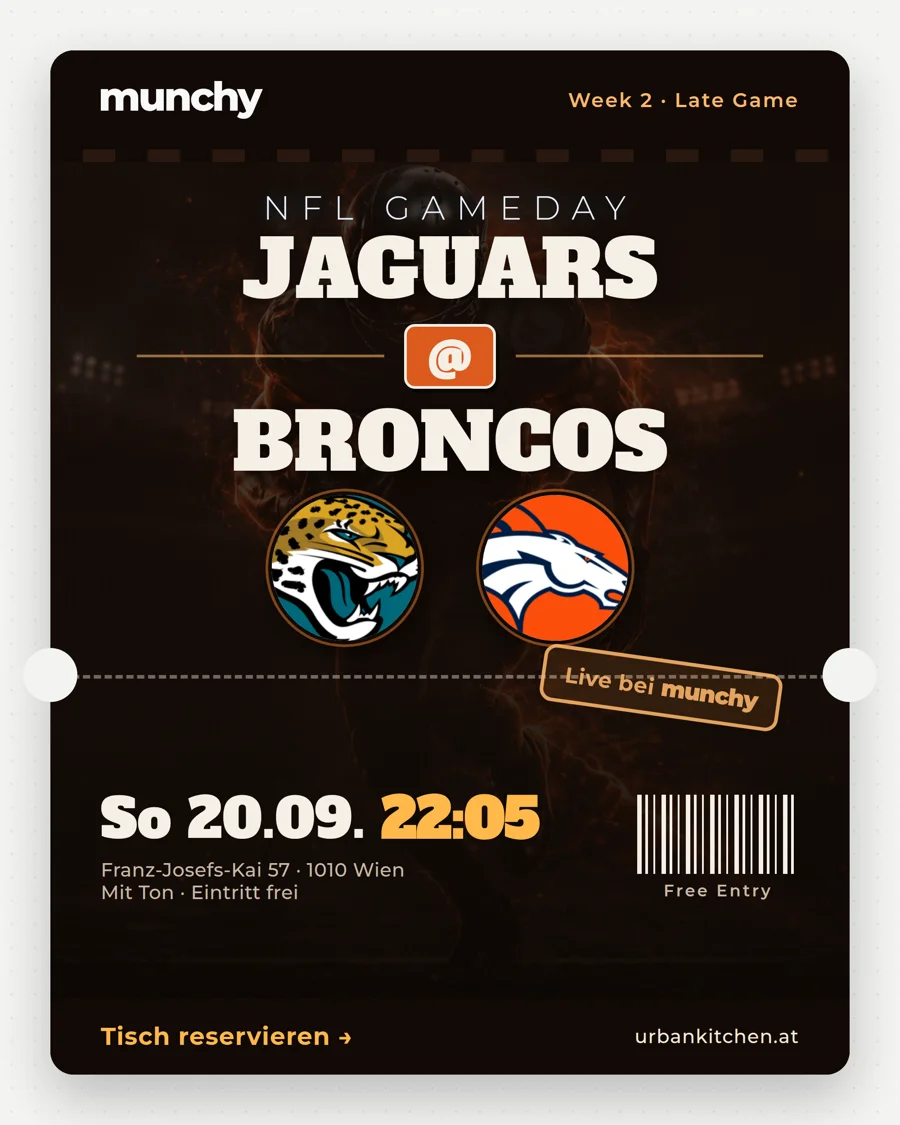 Jaguars @ Broncos – NFL live im Munchy