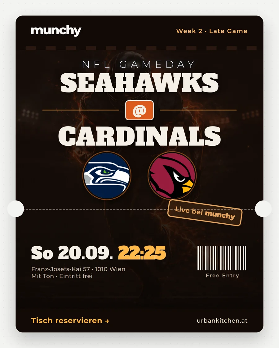 Seahawks @ Cardinals – NFL live im Munchy