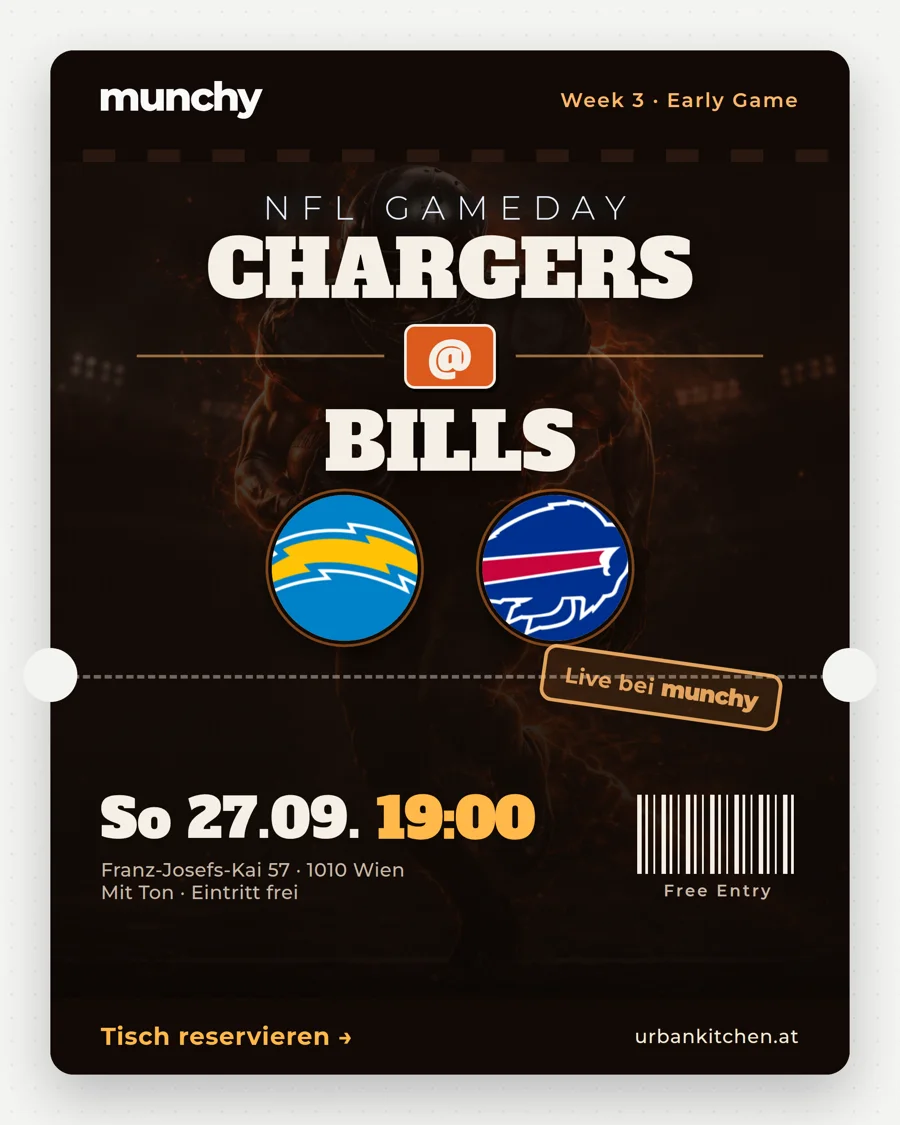 Chargers @ Bills – NFL live im Munchy